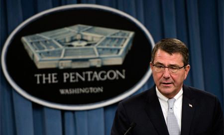 ashton carter Pentágono es favorable a suministrar armamento a Ucrania